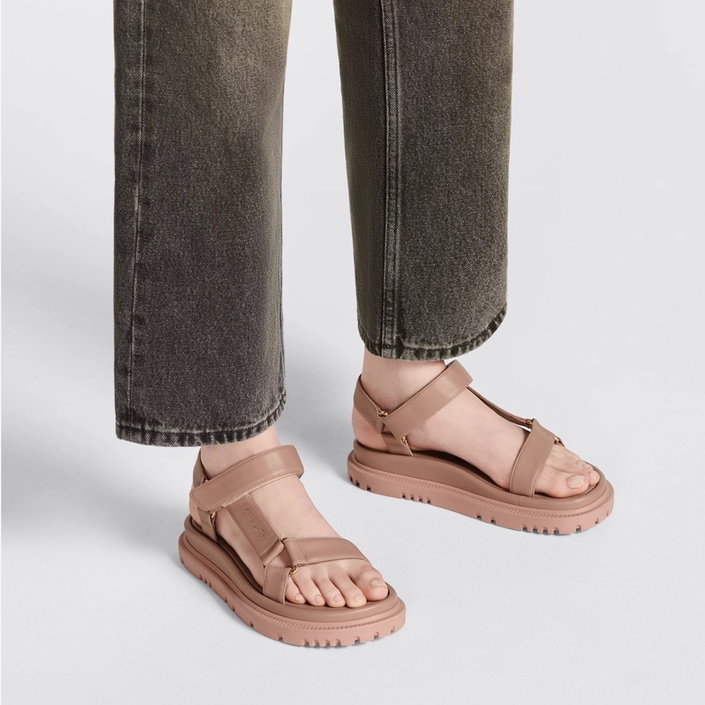 DIOR Christian Dior D-Wave Leather Sandal